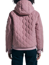Womenās Quilted Pink Hoodie Jacket
